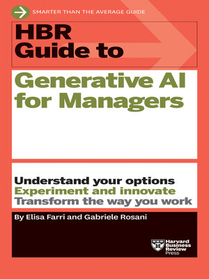 cover image of HBR Guide to Generative AI for Managers